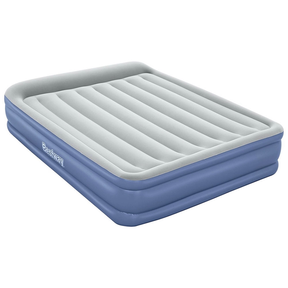 Air Bed 46cm Blue with Built-in Pump Single
