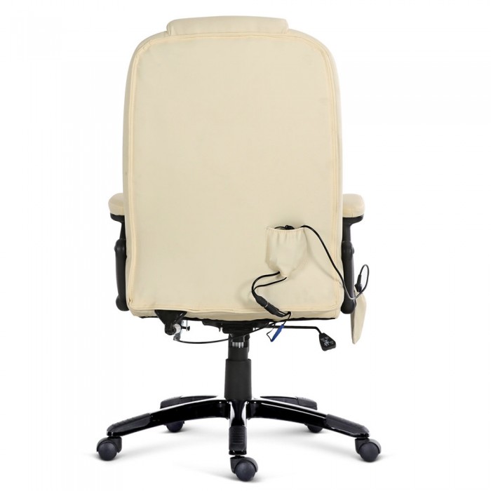 Executive Massage & Heating Office Chair Beige - Image 4