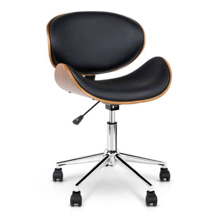 Executive Wooden Office Chair Lacroix Black