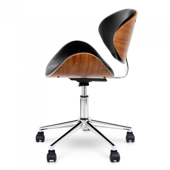 Executive Wooden Office Chair Lacroix Black - Image 5