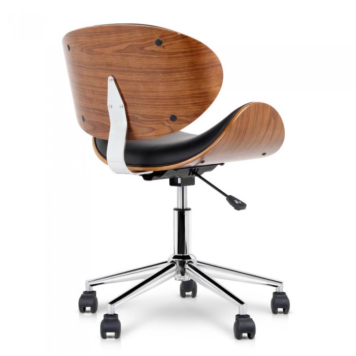Executive Wooden Office Chair Lacroix Black - Image 4