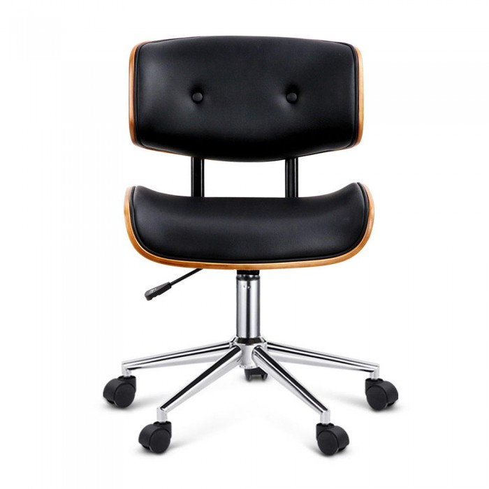 Executive Wooden Office Chair Rufus Black - Image 3