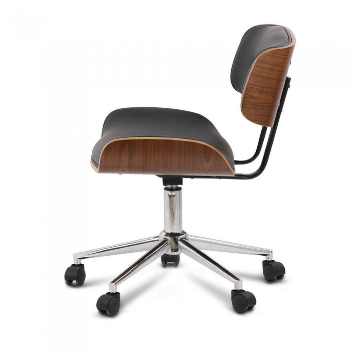 Executive Wooden Office Chair Rufus Black - Image 4
