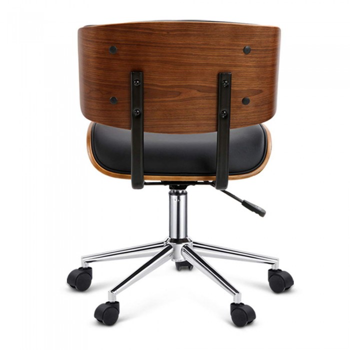 Executive Wooden Office Chair Rufus Black - Image 5