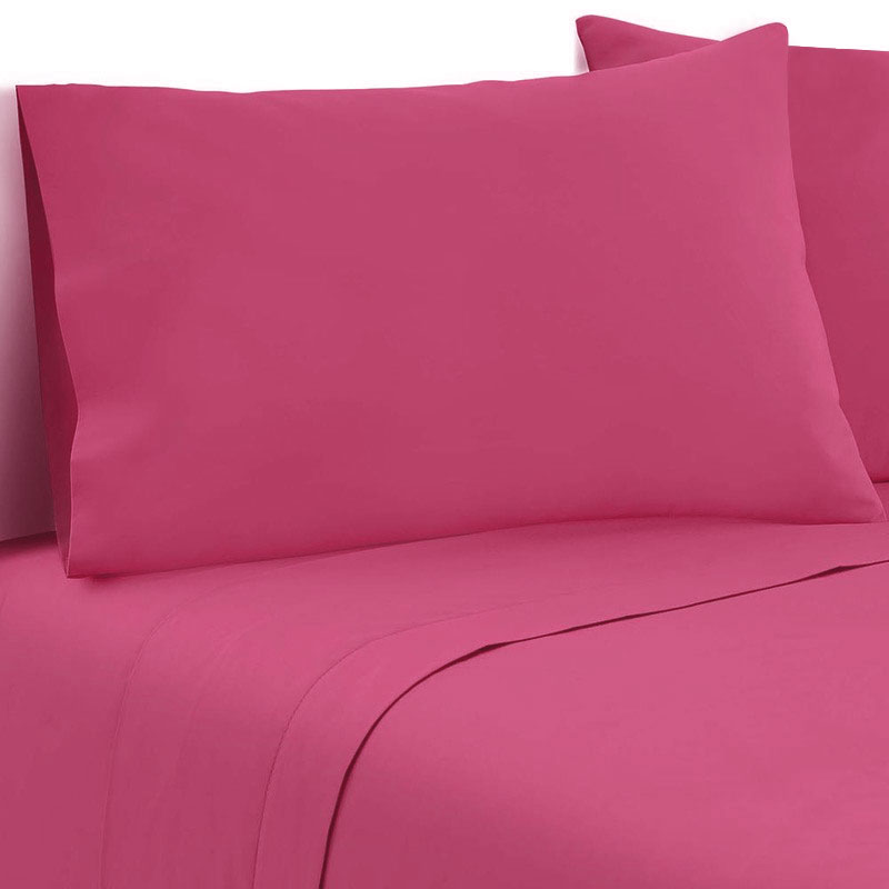 Sheet Set Luxury Microfibre Classic Hot Pink