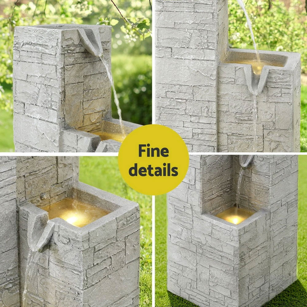 Solar Fountain 4 Tier Stone - Image 6