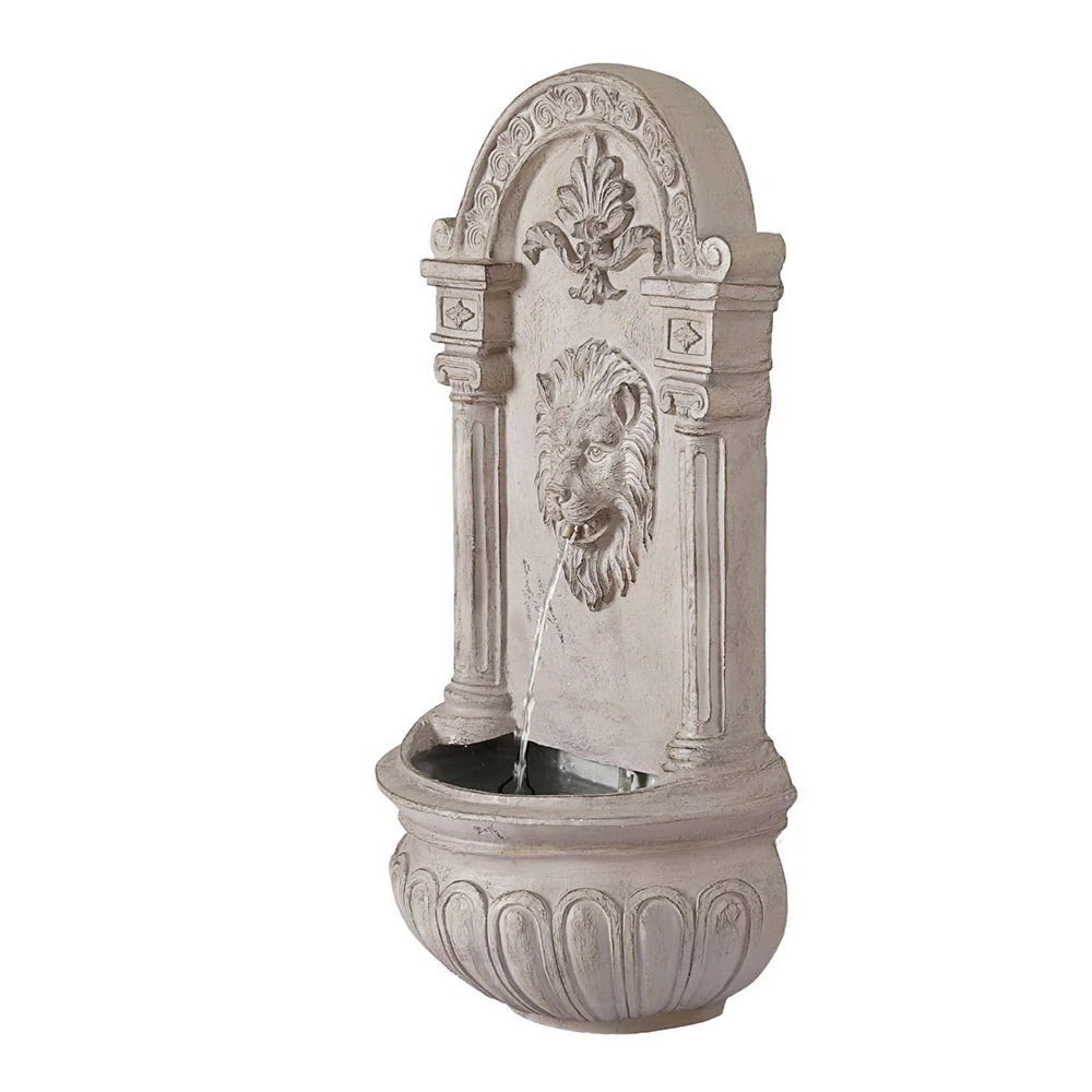 Solar Fountain Wall Feature Lion - Image 3