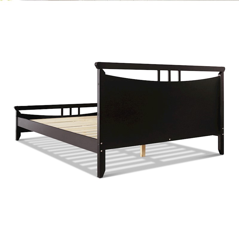 Timber Bed Frame Walle Dark Cherry - Image 5