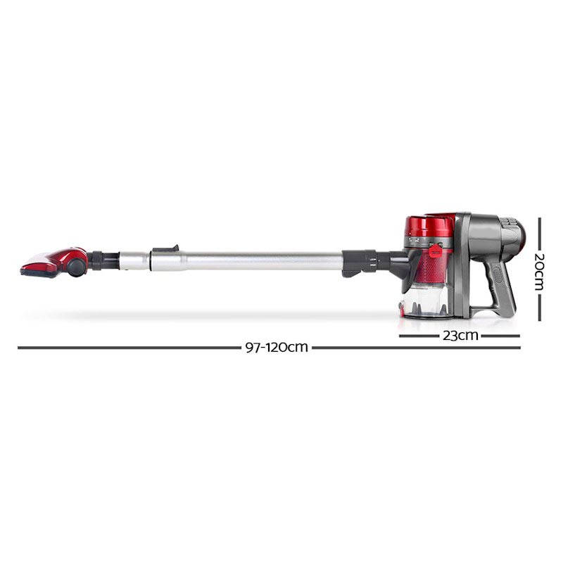 Vacuum Cleaner 450W Stick Bagless Red & Grey - Image 2