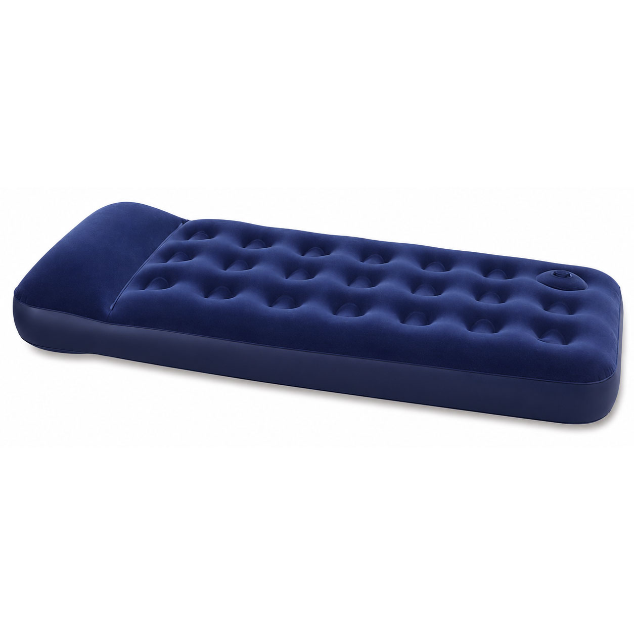 Air Bed 28cm with Built-in Foot Pump Single