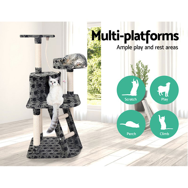 Cat Kitten Toy 120cm Scratching Tree Paw Print - Image 4