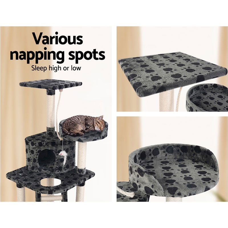 Cat Kitten Toy 120cm Scratching Tree Paw Print - Image 6