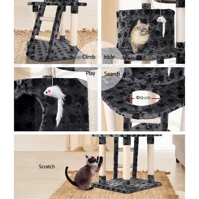 Cat Kitten Toy 120cm Scratching Tree Paw Print - Image 7