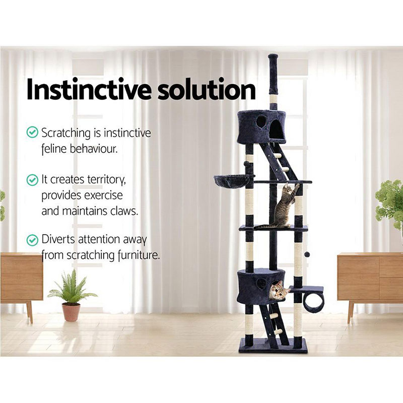 Cat Kitten Toy 260cm Scratching Tree Blue - Image 5