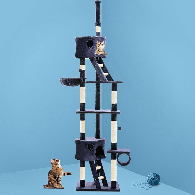 Cat Kitten Toy 260cm Scratching Tree Blue - Image 6