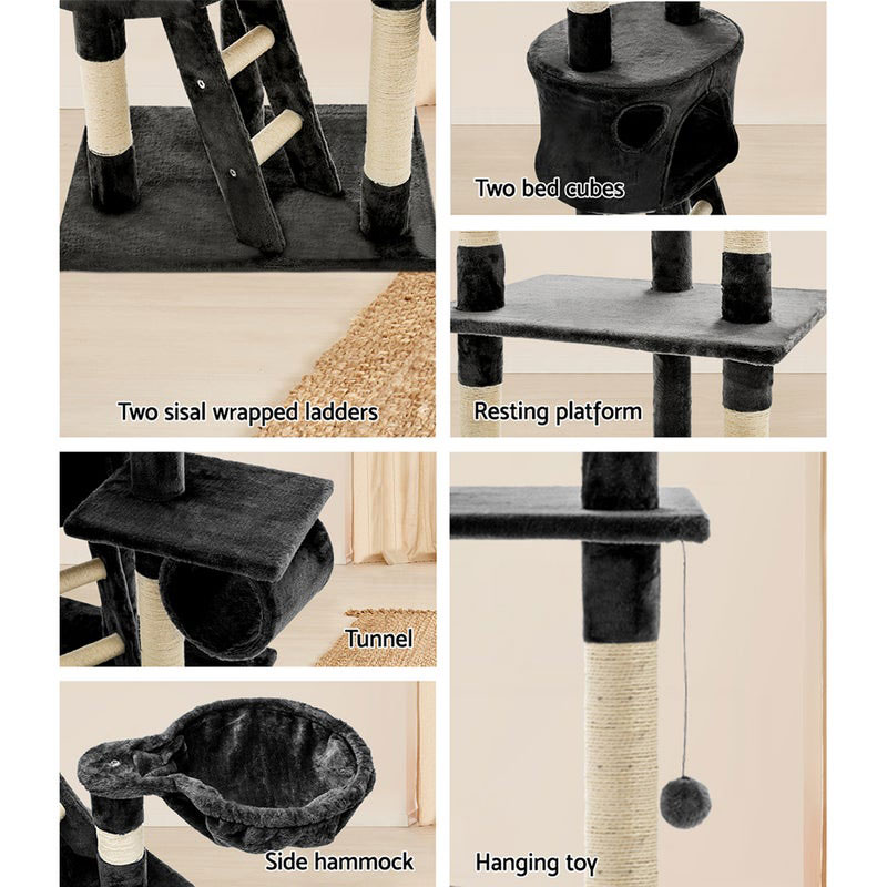 Cat Kitten Toy 260cm Scratching Tree Grey - Image 3